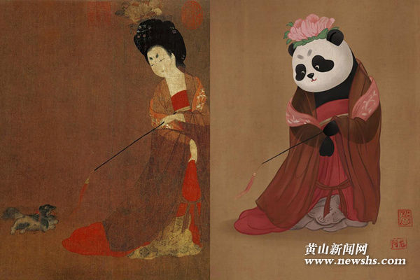 The Chinese panda shakes up famous paintings The Chinese panda shakes up famous paintings