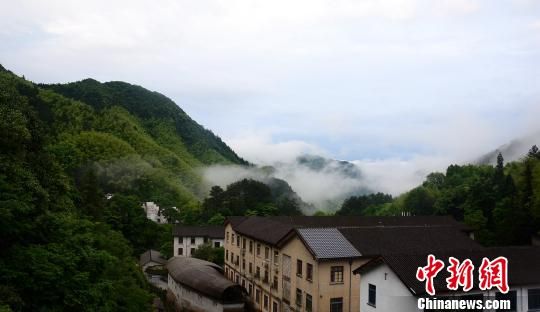 雨后黄山云蒸霞蔚仿若画卷