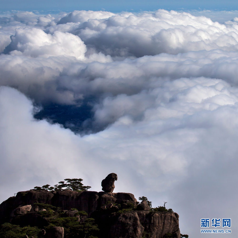黄山：石猴观海