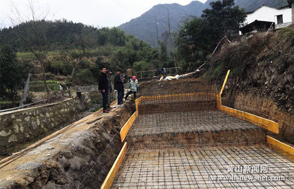 黄山区永丰乡多举措推进美丽乡村民生工程项目复工建设