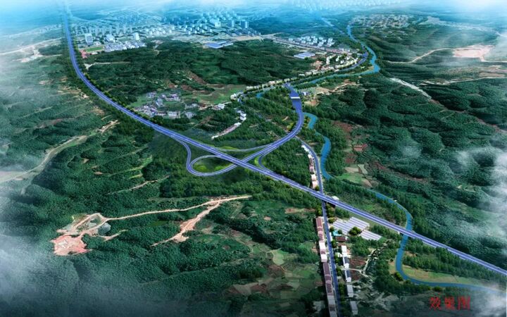 S42黄祁高速祁门西出口道路连接项目开工建设