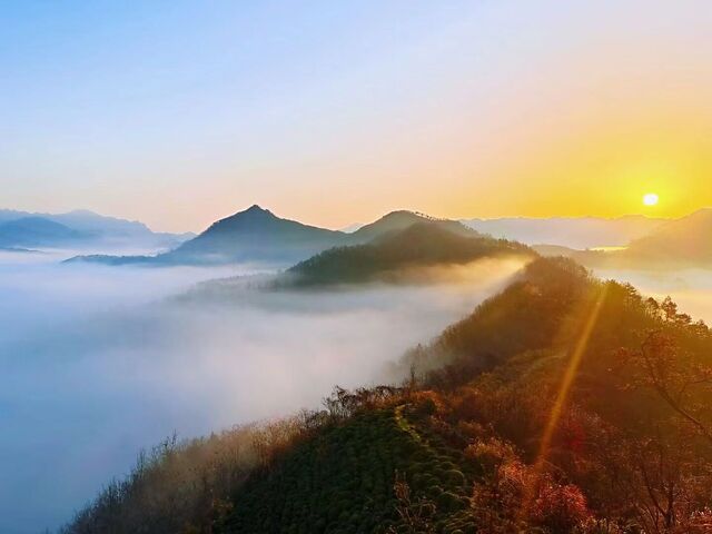 歙县霞坑镇：群山正盛夏 雾日萦梦怀