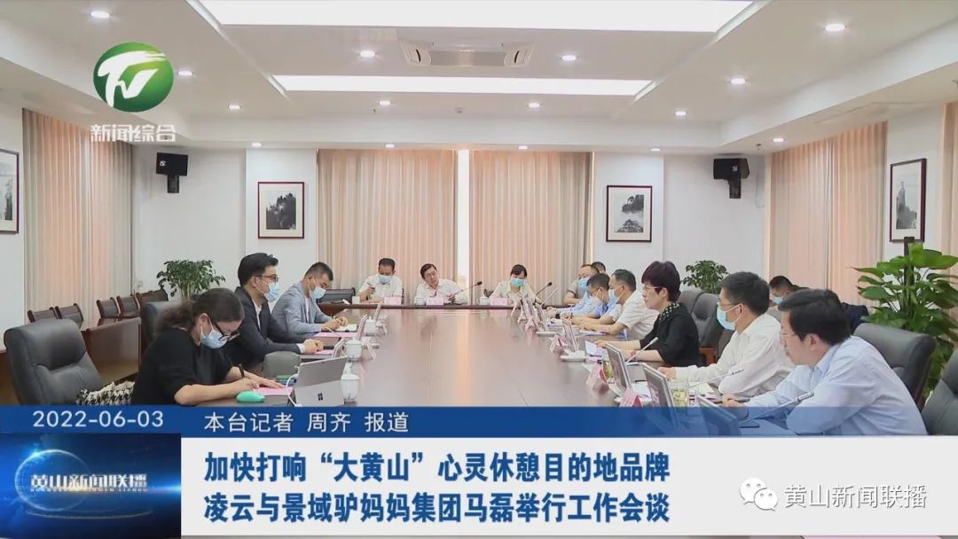 加快打响“大黄山”心灵休憩目的地品牌 凌云与景域驴妈妈集团马磊举行工作会谈
