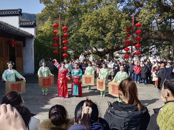 新安江山水画廊景区春节氛围浓